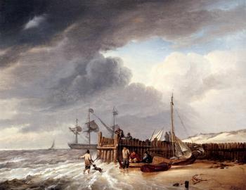 Johannes Hermanus Koekkoek : On The Beach